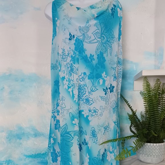 Mlle Gabrielle size 20 (2X) elegant lined maxi dress, like new condition - Picture 4 of 7